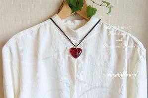 着物リメイク 完成 母の長襦袢をブラウスに ＆ 懐かしいバカラのペンダント - 風と花を紡いで