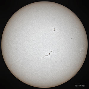 １１月２８日の太陽 - お手軽天体写真