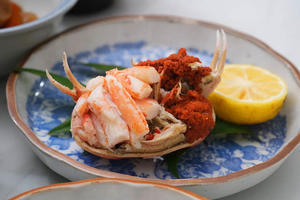 今シーズン初の｢香箱がに｣　まるごといちじく大福♪ - 登志子のキッチン