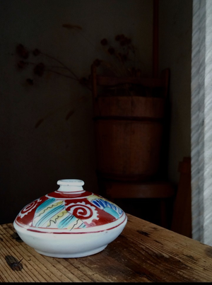 「赤絵の油壺」 - ボトルディギングの副産物 - - 拾うたんじゃけえ！乙