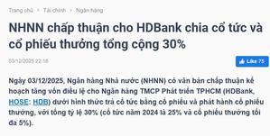 30％の配当キターー！ - ベトナム株で1億を投資するブログ　銭１の華の山紀行