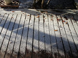 うっすらと雪、寒い - 夢見るポンコツ夫婦②