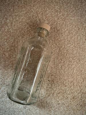 空き瓶と野路菊とヒラタアブ - 丘の上から通信