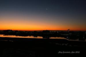 ◆ 「夜明け前」＠多摩川（2025年12月） - 空とグルメと温泉と