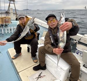 水🩵豊後水道🍀久しぶりに波はありましたがタチウオ居ました！ - 愛媛・松山・伊予灘・高速遊漁船　pilar⭐海人　本日の釣果