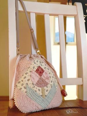 チューリップの巾着ポーチ - Quilt Mary's