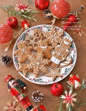 ジンジャーニャンクッキー - お茶の時間にしましょうか－キャロ＆ローラのちいさなまいにち－　Caroline & Laura's tea break