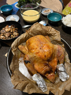 ローストチキン。サンタさん来る。 - おおぐらい通信　続・続