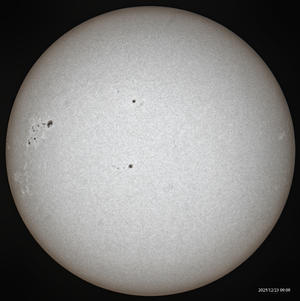 12月23日の太陽 - お手軽天体写真