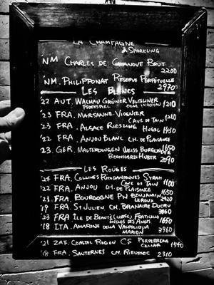 Today’s wines by the glass