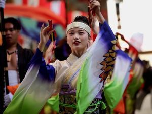 ２０２５・１１・０１よさこいリターンズその５（俵屋グループ） - ヒロパンのよさこいライク・N-VANライフ