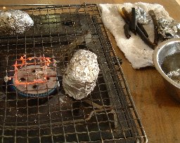 ガスコンロで炭焼き 森林 林業データベース ガスコンロで炭焼き 森林 林業データベース