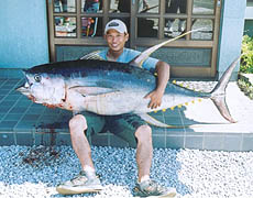 種子島の園田さん、巨大マグロと格闘。_a0018138_16587.jpg