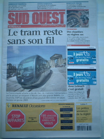 ■ボルドーのトラム・・・Bordeaux decide de conserver son tramway sans fil _a0008105_9204753.jpg