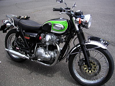 いろんなW650 1、ペイントタンク(ライムグリーン×黒 いろんなW650 1、ペイントタンク(ライムグリーン×黒