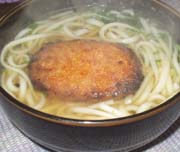 ■漢の手抜き料理(＃ﾟДﾟ)ｵﾗー!：コロッケうどん_a0004802_15361274.jpg