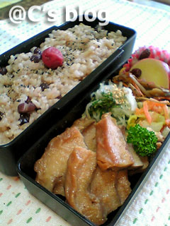 車麩の角煮風　2月1日のお弁当_a0004863_22373233.jpg