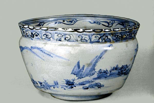 唐王維江山雪齊図巻（一部） : 「やきもの」