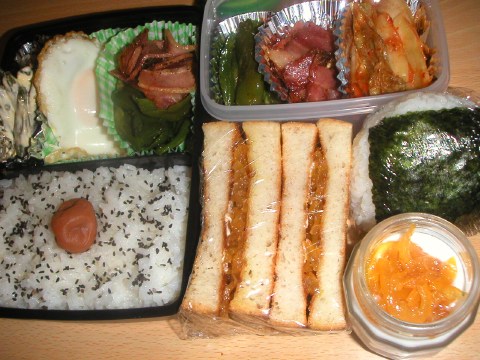 晩ご飯と朝弁当&昼弁当_b0033423_832524.jpg