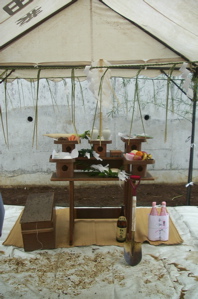 嵐の中の地鎮祭/T番の家「K」_c0004024_8115687.jpg