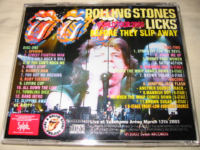 THE ROLLING STONES / LICKS WORLD TOUR 2003 BEFORE THEY SLIP AWAY_b0042308_2322290.jpg