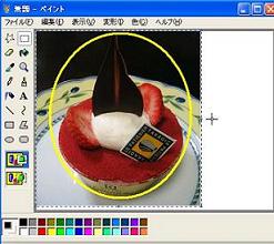 ワードとペイントで写真を楕円に切り抜き インスト覚書