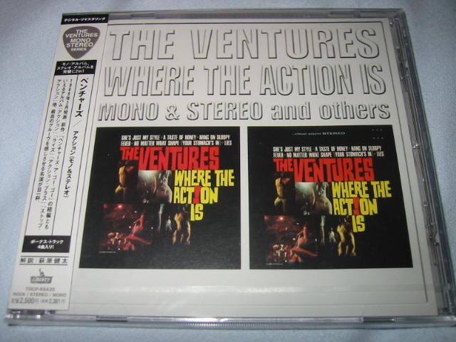 THE VENTURES / WHERE THE ACTION IS MONO & STEREO AND OTHERS_b0042308_0294426.jpg