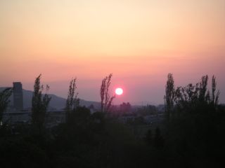 今日の夕日_c0025115_19163653.jpg