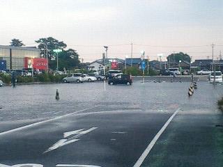 駐車場が池に化けた_a0005899_8395460.jpg