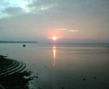 6月26日ひさびさきれいな夕日_c0070933_19175311.jpg