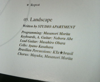 【KTa★brasil PercussionS収録。本日発売\"STUDIO APARTMENT\"】_b0032617_1575721.jpg