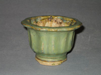 中国盆栽鉢・青交趾輪花 : 盆栽鉢窯元・盆栽鉢作家・植木鉢・作家Bonsaipot