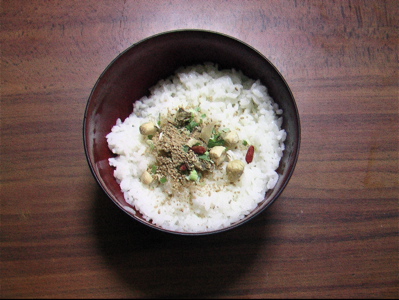 冷やし烏龍茶漬け_b0065730_22363359.jpg