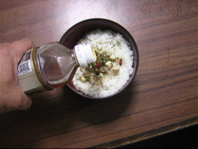 冷やし烏龍茶漬け_b0065730_22382240.jpg