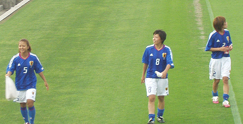 東アジア女子サッカー大会2005　壮行試合_a0019094_2117972.jpg