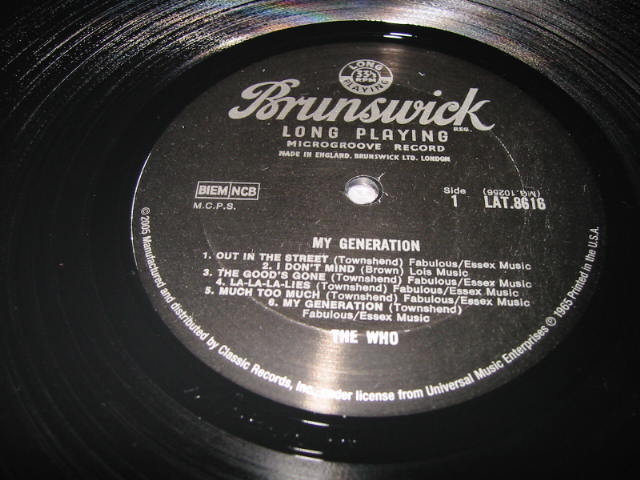 THE WHO / MY GENERATION(MONO)_b0042308_105279.jpg