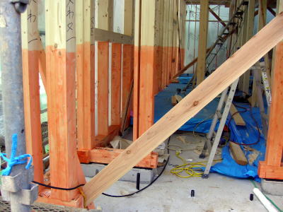 防蟻処理 柱部分 住友林業で家を建てるぞ