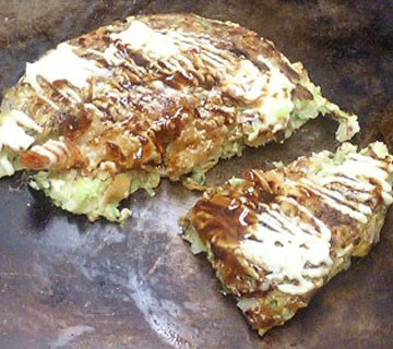 天ぷら卵入りお好み焼き まる福 生野 鶴橋 その２ 浪花お好み焼き三昧