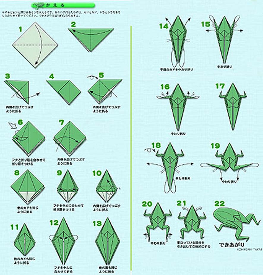 Origami ケロッピ どんちゃん 型紙 作り方 イーグルス女子部