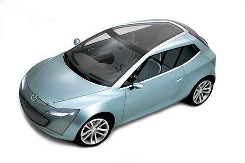 フランクフルトショー マツダ 颯爽 Mazda Sassou 2台で98ps 72kw のエコカー生活