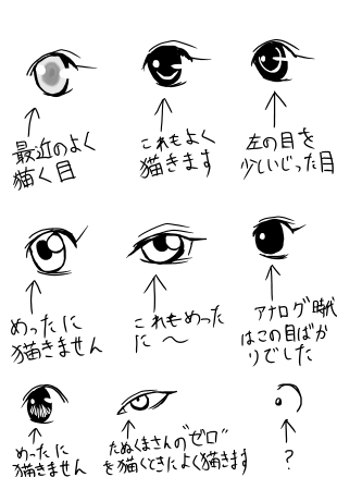 瞳の描き方について ｂｔドレスブログ