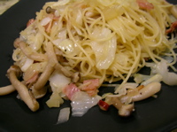 キャベツとベーコンのパスタごちそうさま★_b0061411_22573531.jpg