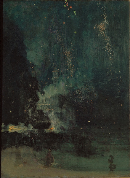 ホイッスラー：「黒と金のノクターン」と「ノクターン-青と金」 : たん