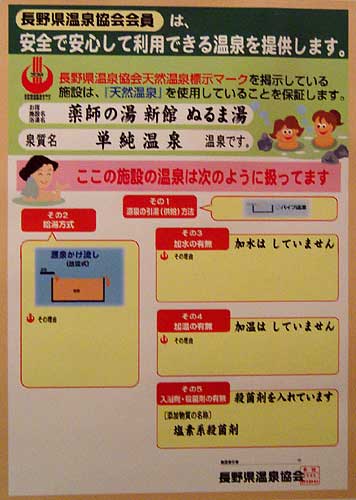 大町温泉　薬師の湯（源泉：新第２源泉、平成の湯、湯元１号、高根の湯　混合泉／平成１号源泉）_c0043361_22304530.jpg