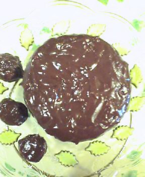 チヨコレートフォンダンのケーキ_a0053662_16134554.jpg