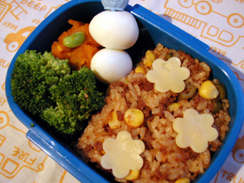 ドライカレー弁当。_d0047301_1926821.jpg