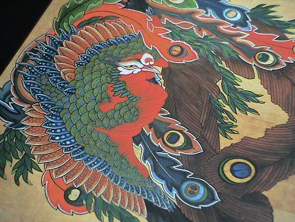 葛飾北斎「岩松院 八方睨み鳳凰図」（1848年） 江戸末期 天井絵 日本画