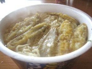 カップうどん　第一弾　「どん兵衛　ごぼう天うどん」_e0026527_1432845.jpg