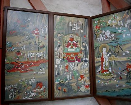 地獄絵図と千手観音 葛井寺 Pilgrim 東西南北巡礼記