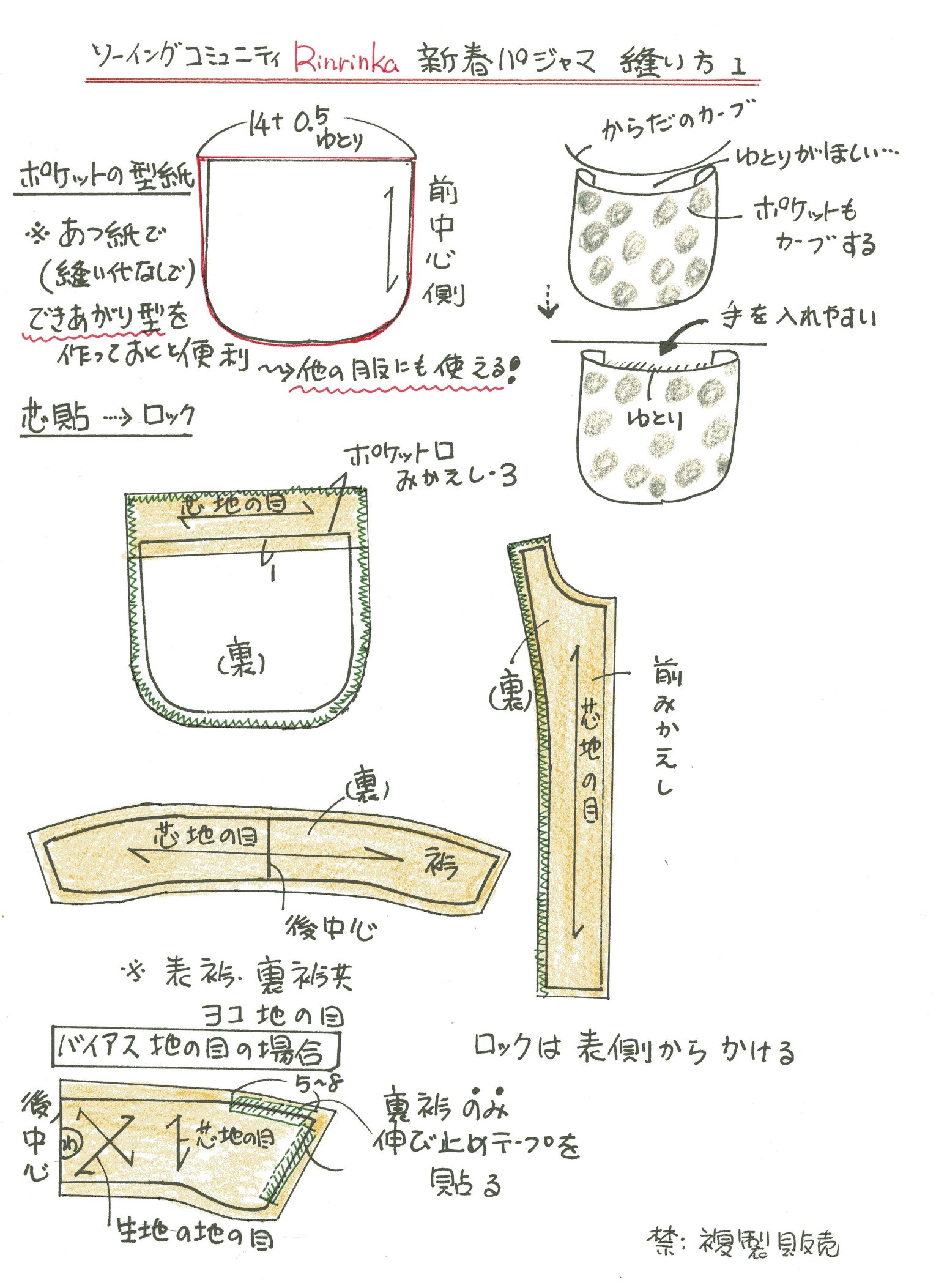 新春パジャマの作り方 始めの１歩 暮らし英語楽しみながら